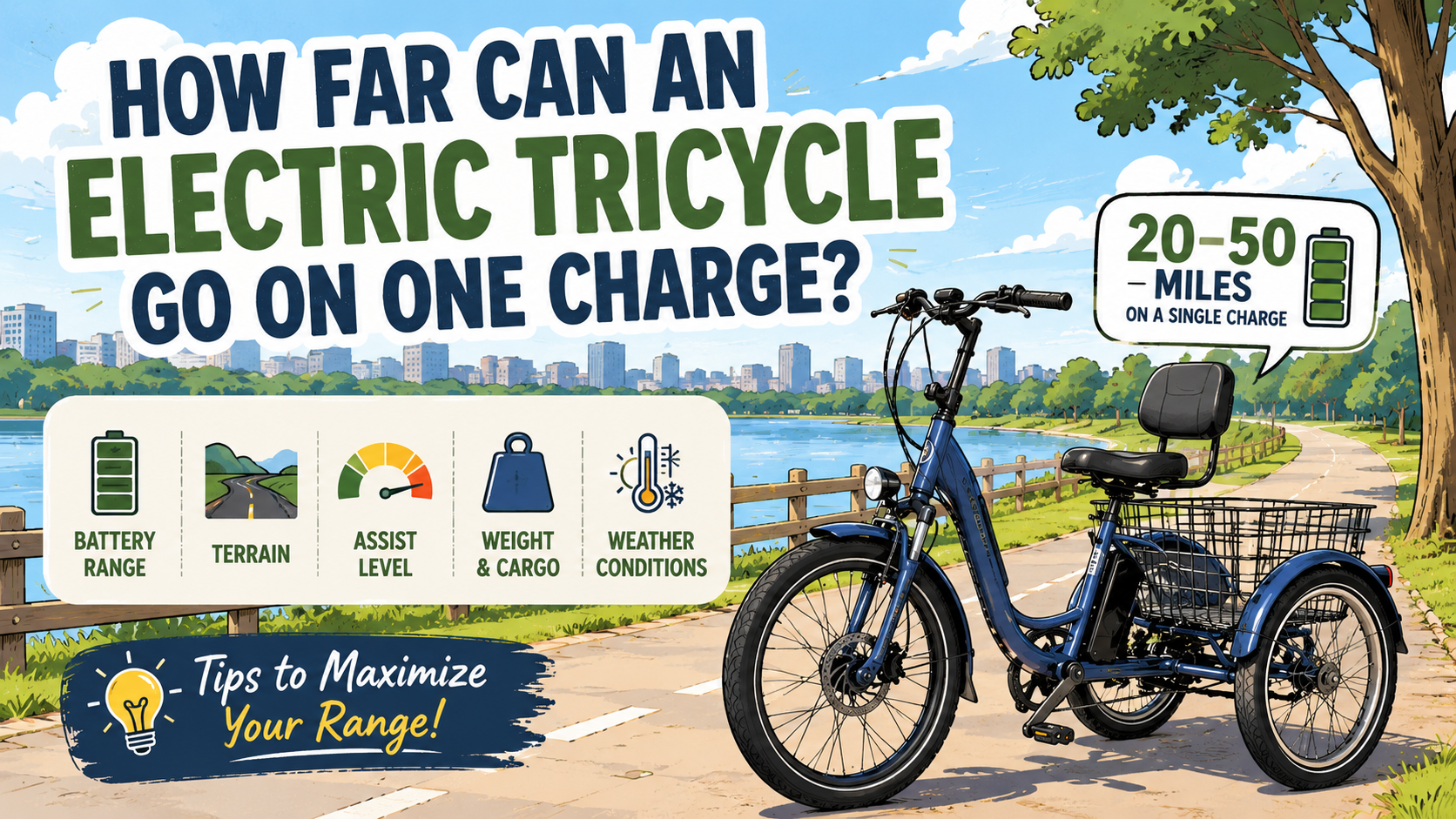 How Far Can an Electric Tricycle Go on One Charge?