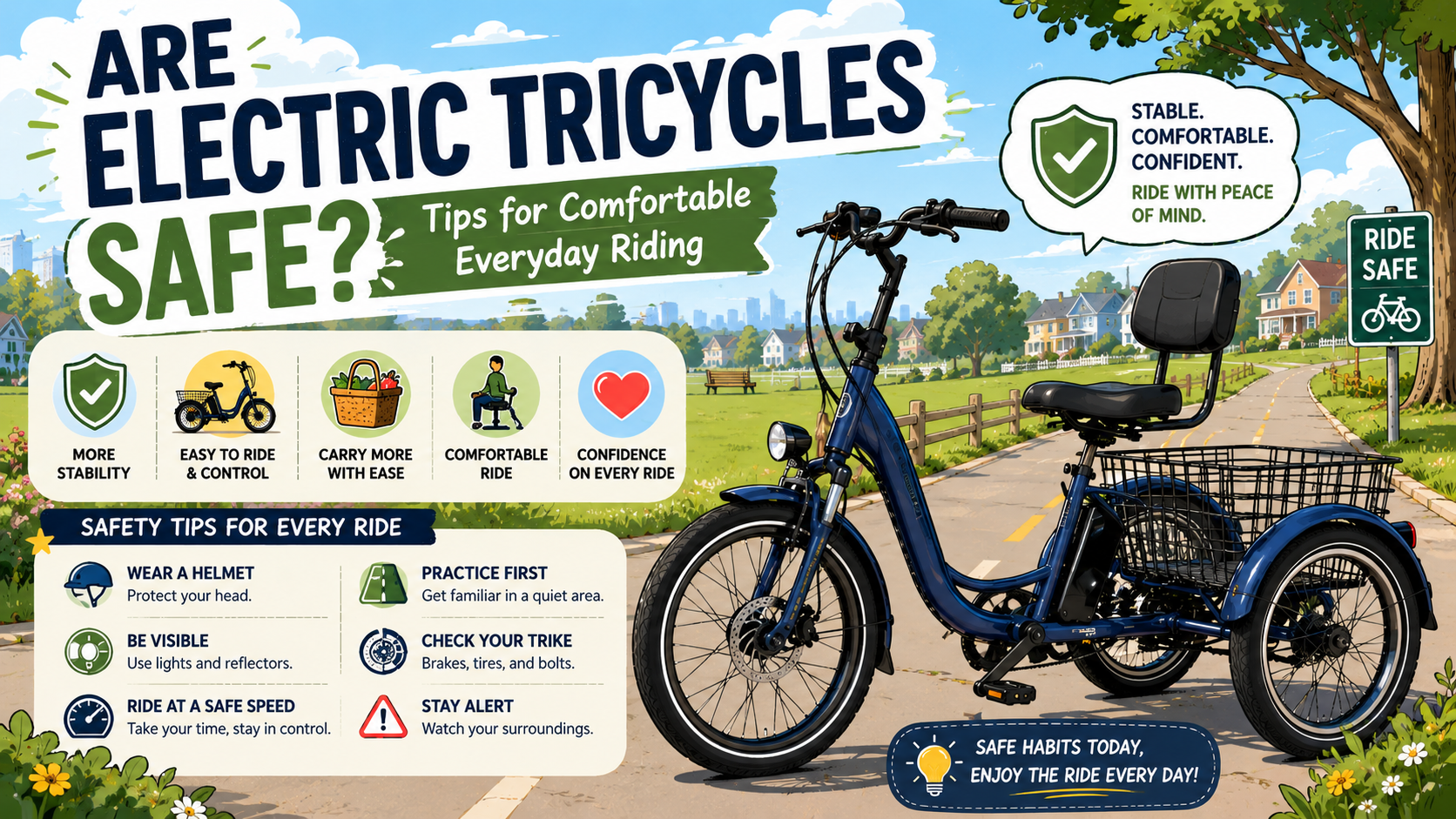 Are Electric Tricycles Safe? Tips for Everyday Riding