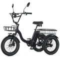 Folding Fat Tire Electric Trike for Adults 700W Peak Step-Through 468Wh Battery